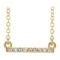Petite Diamond Bar Necklace