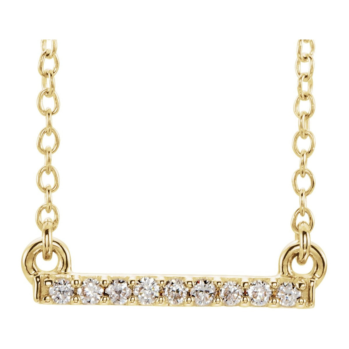 Petite Diamond Bar Necklace
