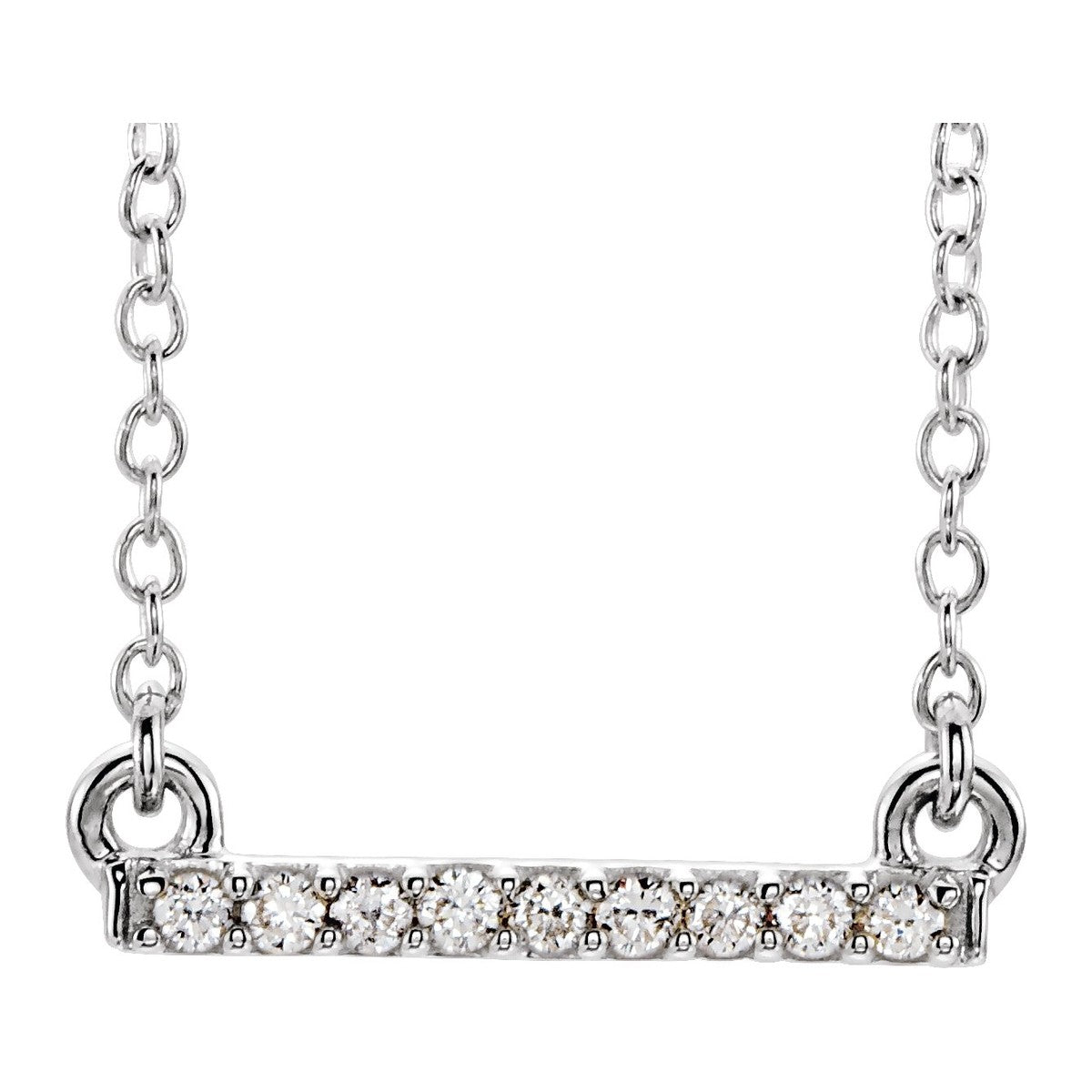 Petite Diamond Bar Necklace