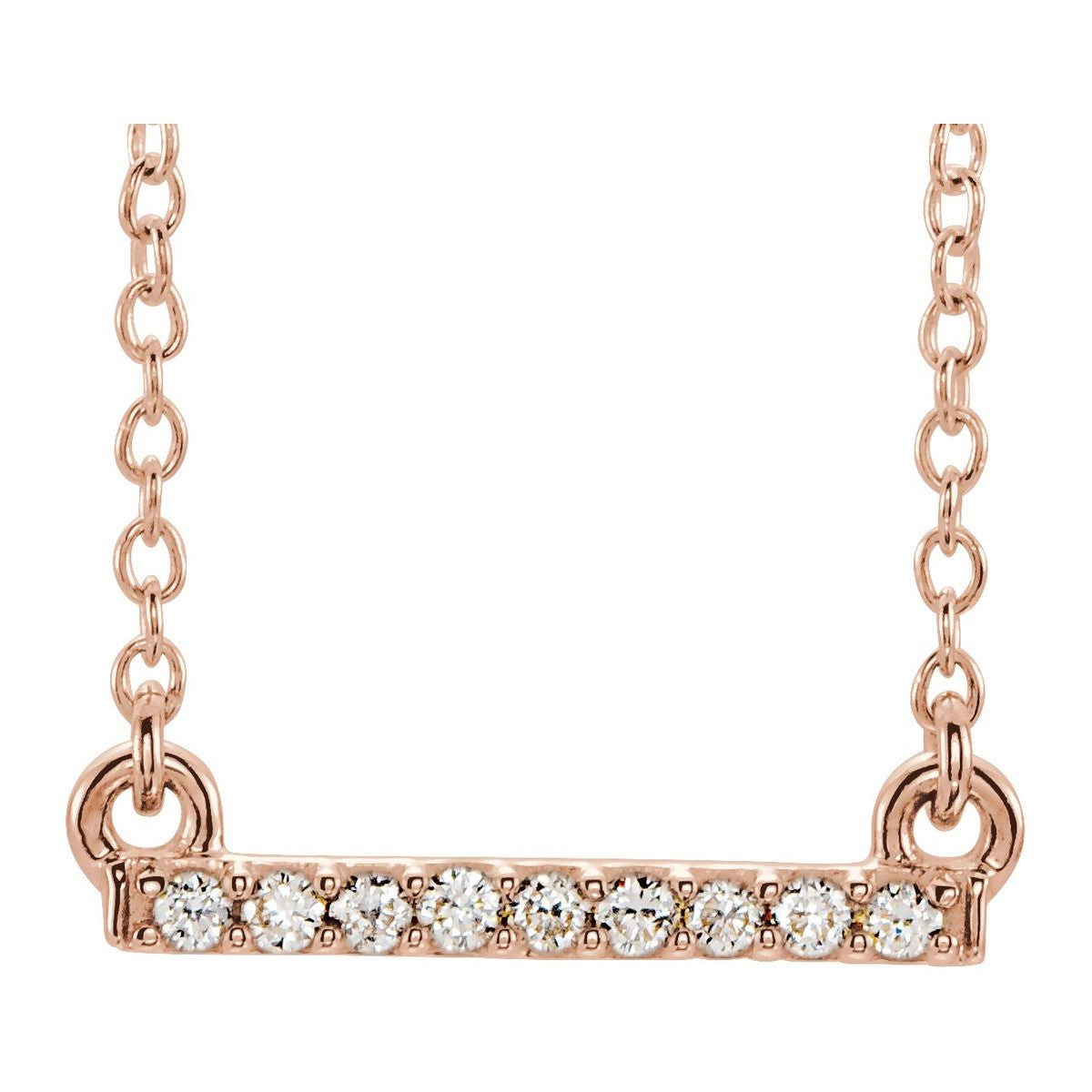 Petite Diamond Bar Necklace