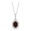 Halo-Style Gemstone Necklace