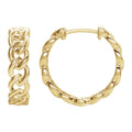 Chain Link Hoop Earrings