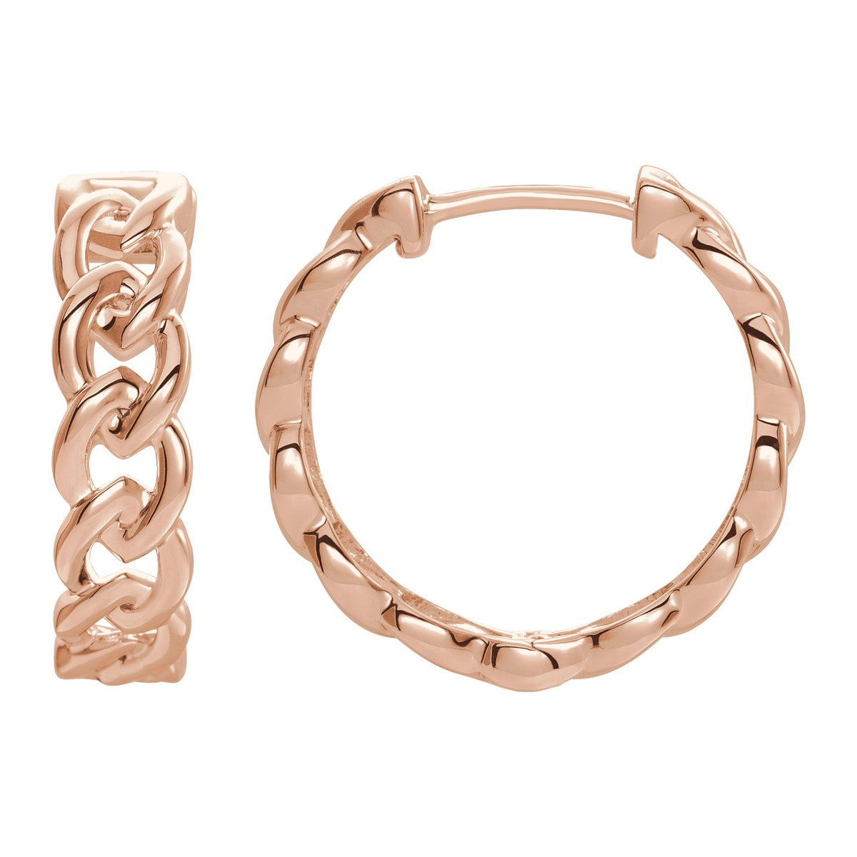Chain Link Hoop Earrings