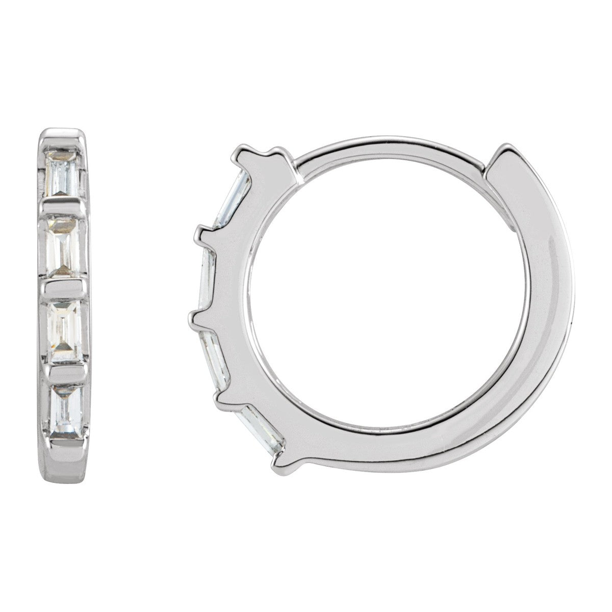 Baguette Huggie Earrings