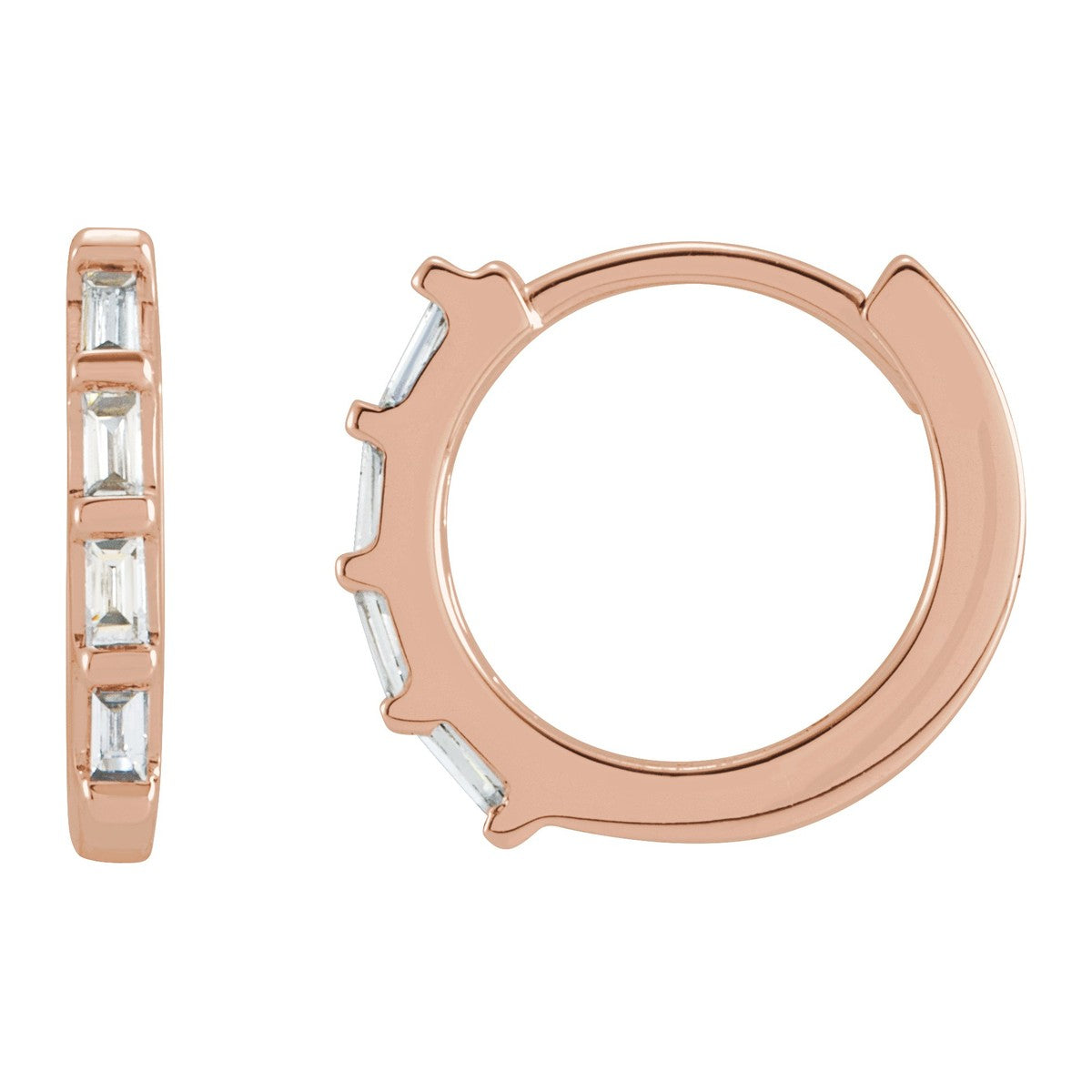 Baguette Huggie Earrings