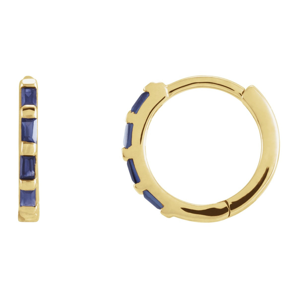 Baguette Huggie Earrings
