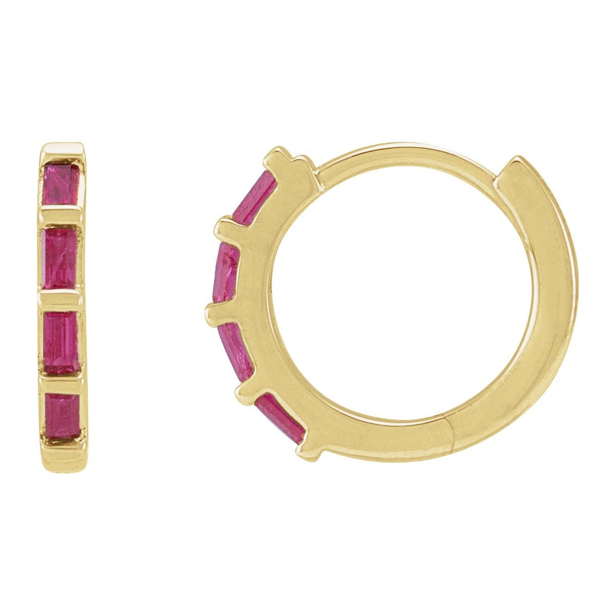 Baguette Huggie Earrings