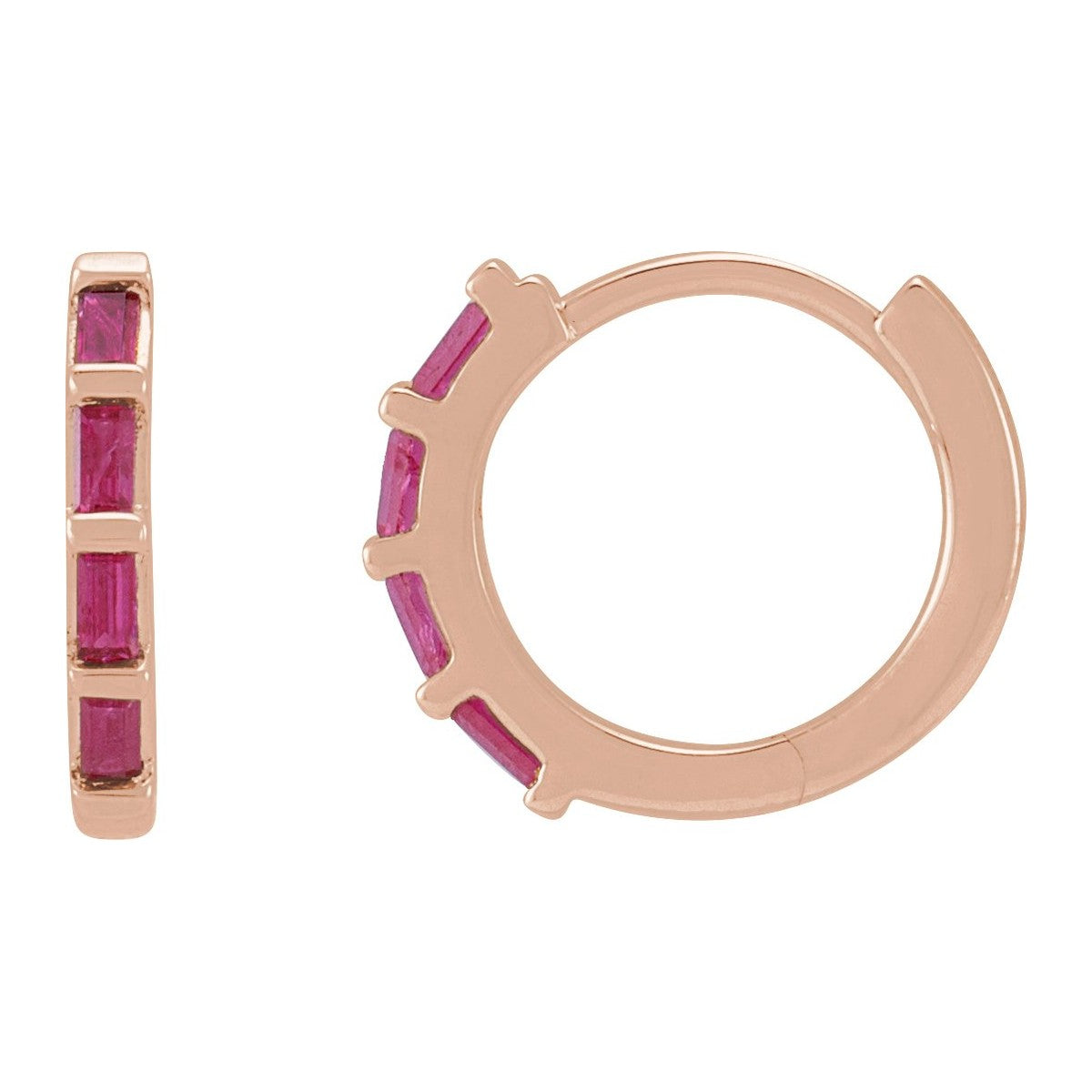 Baguette Huggie Earrings