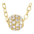 Pavé Diamond Ball Necklace