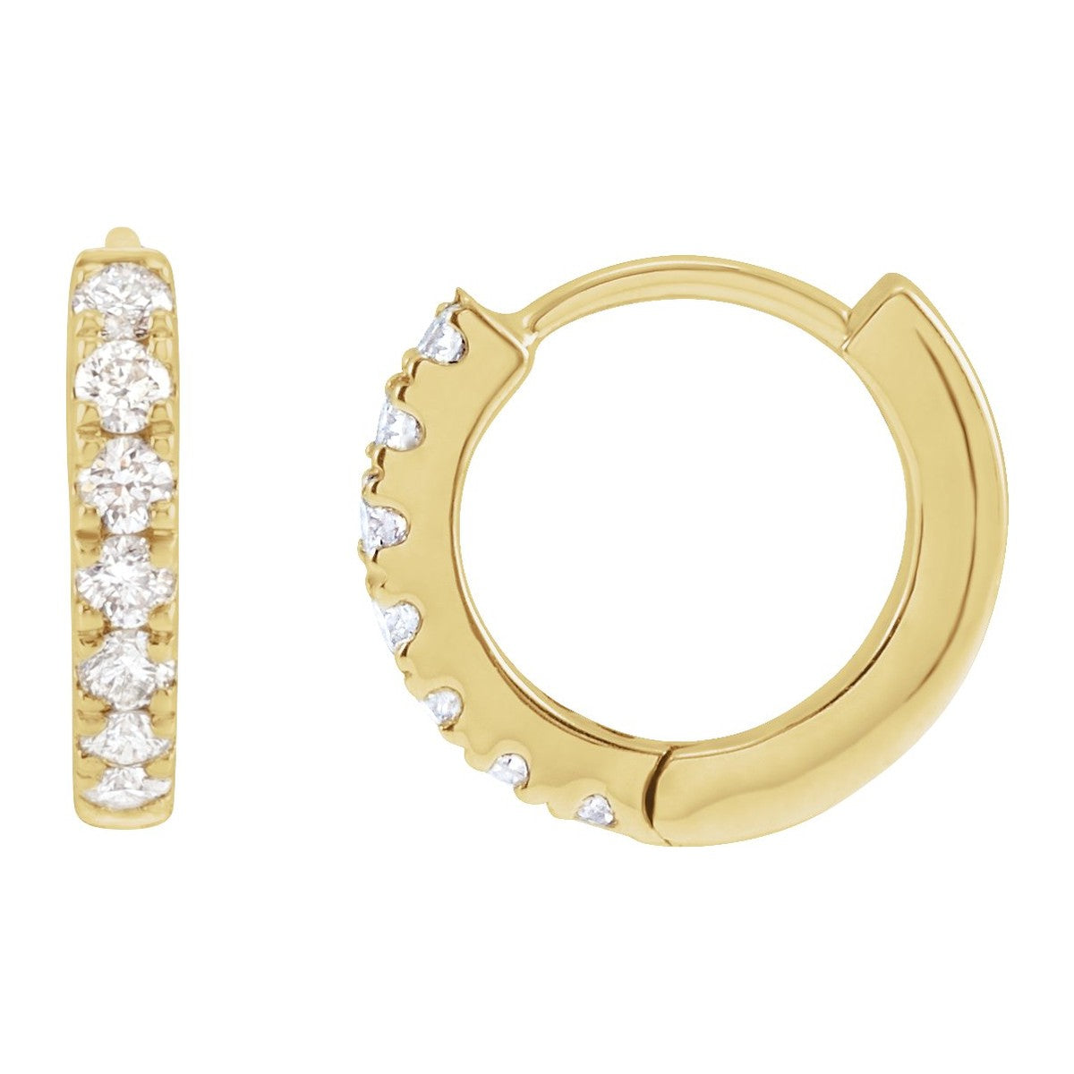 Lab-Grown Diamond Hoop Earrings