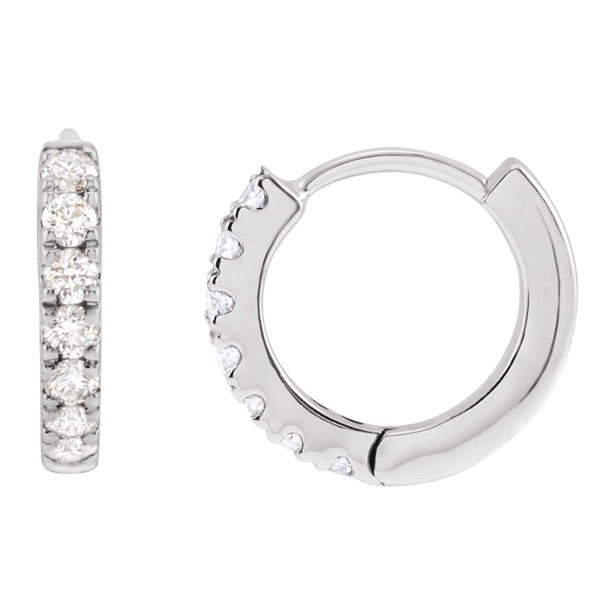 Lab-Grown Diamond Hoop Earrings