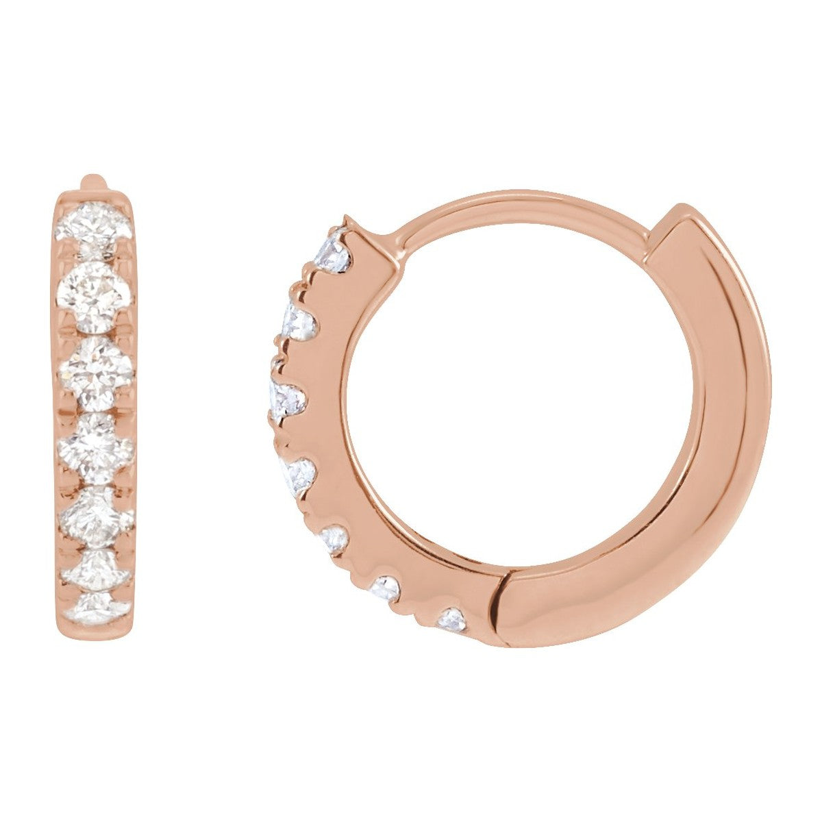 Lab-Grown Diamond Hoop Earrings