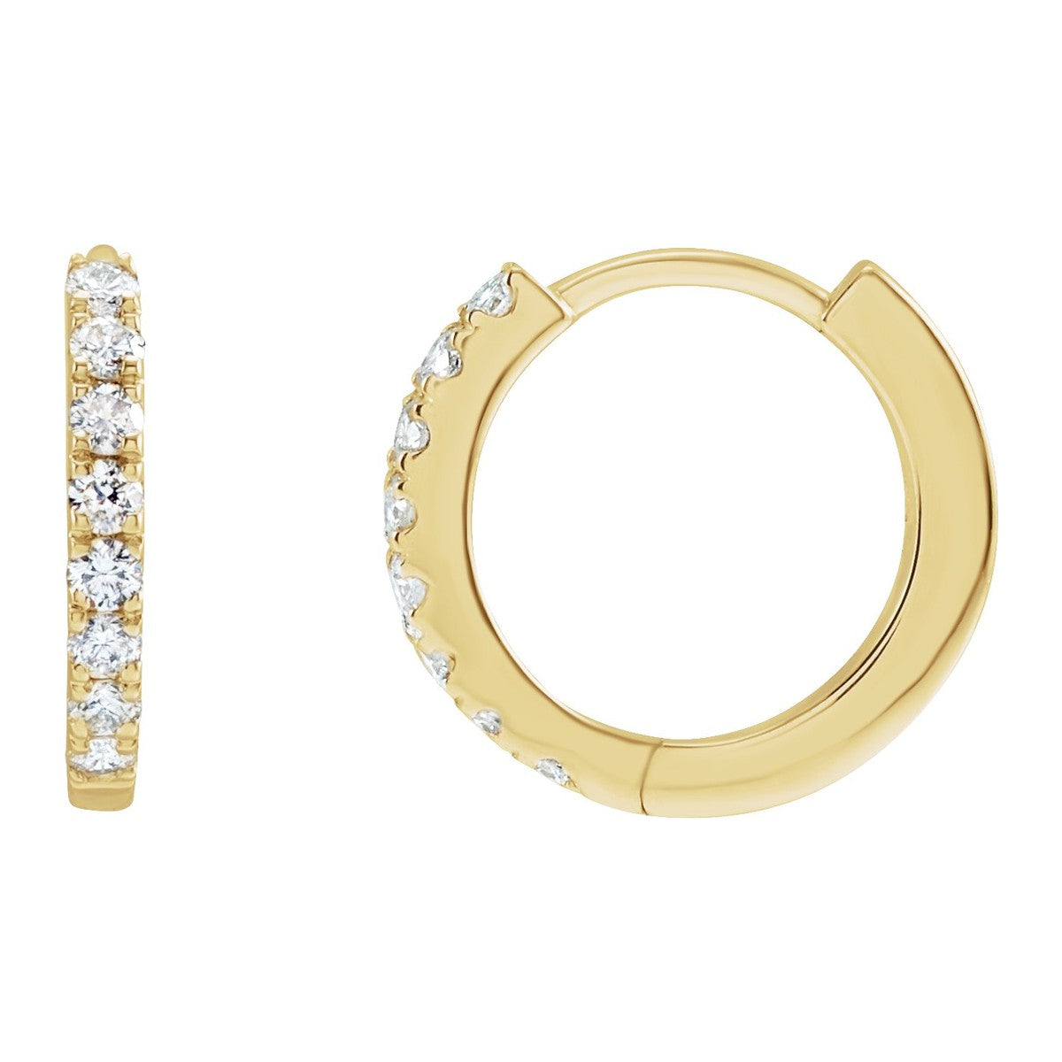 Lab-Grown Diamond Hoop Earrings