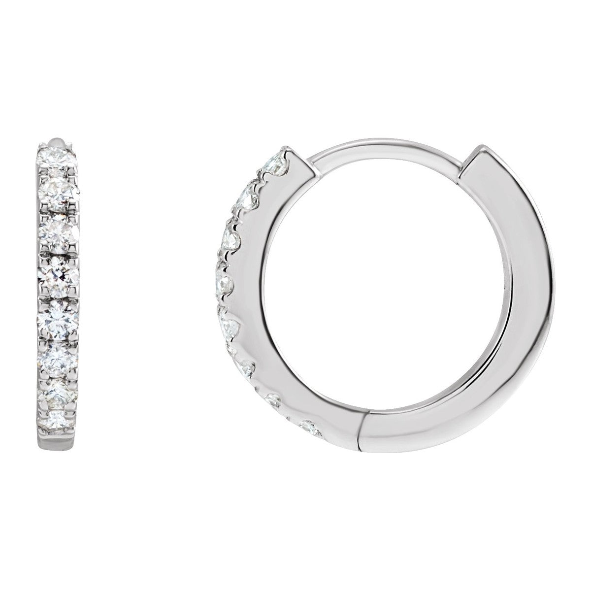 Lab-Grown Diamond Hoop Earrings