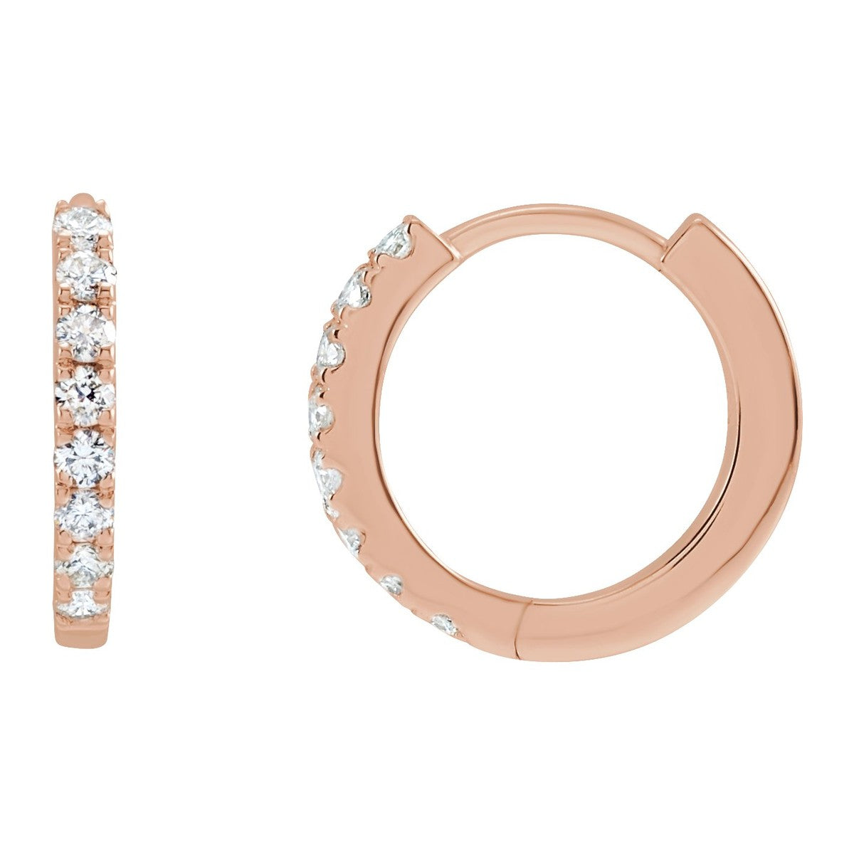 Lab-Grown Diamond Hoop Earrings