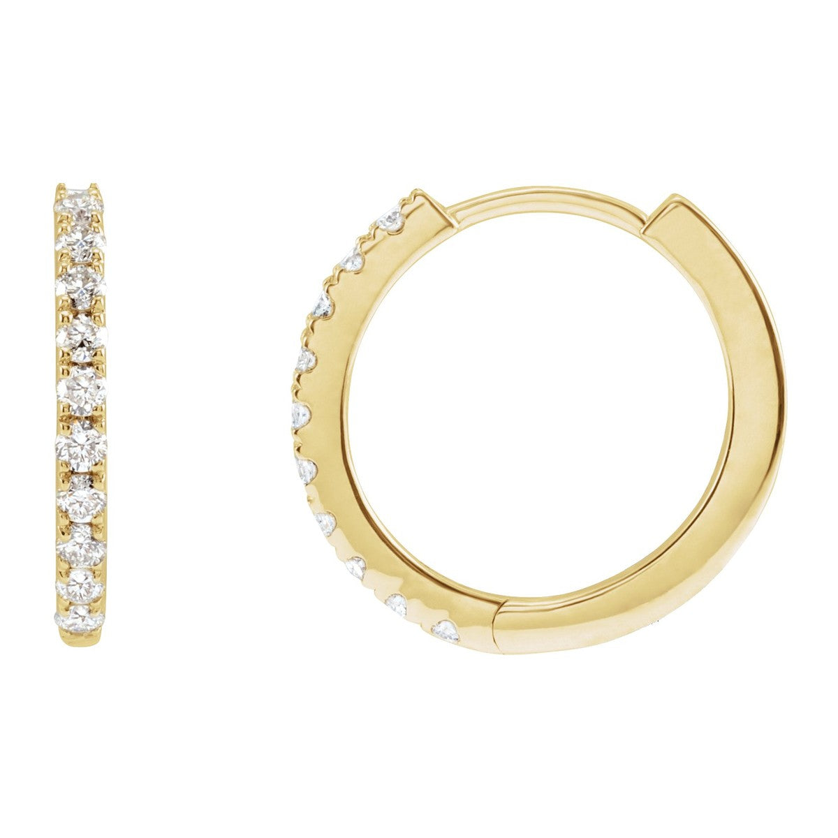 Lab-Grown Diamond Hoop Earrings