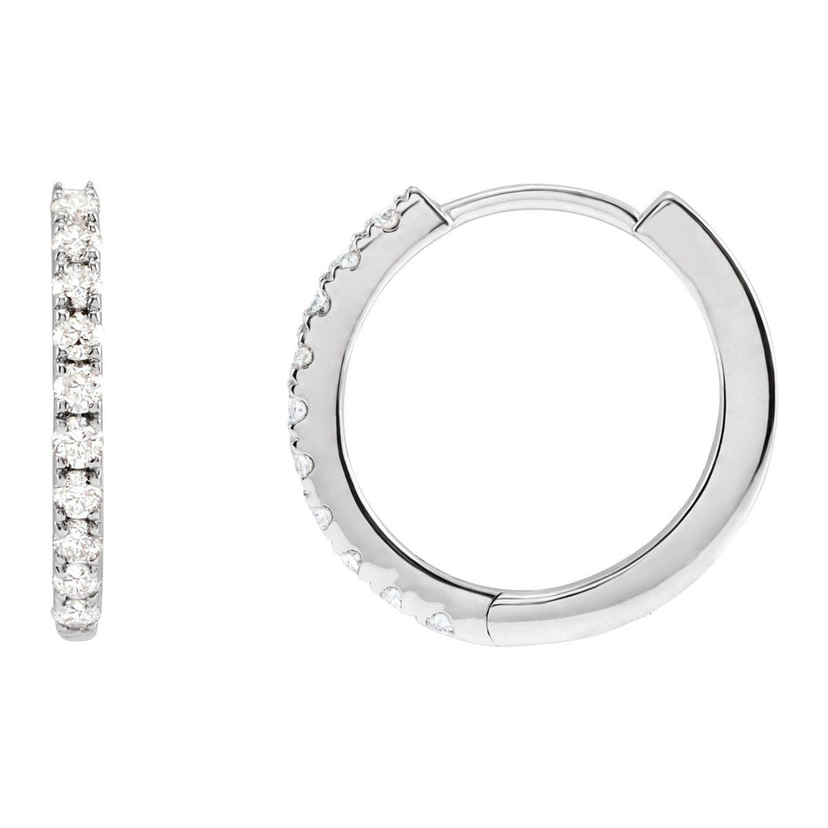Lab-Grown Diamond Hoop Earrings