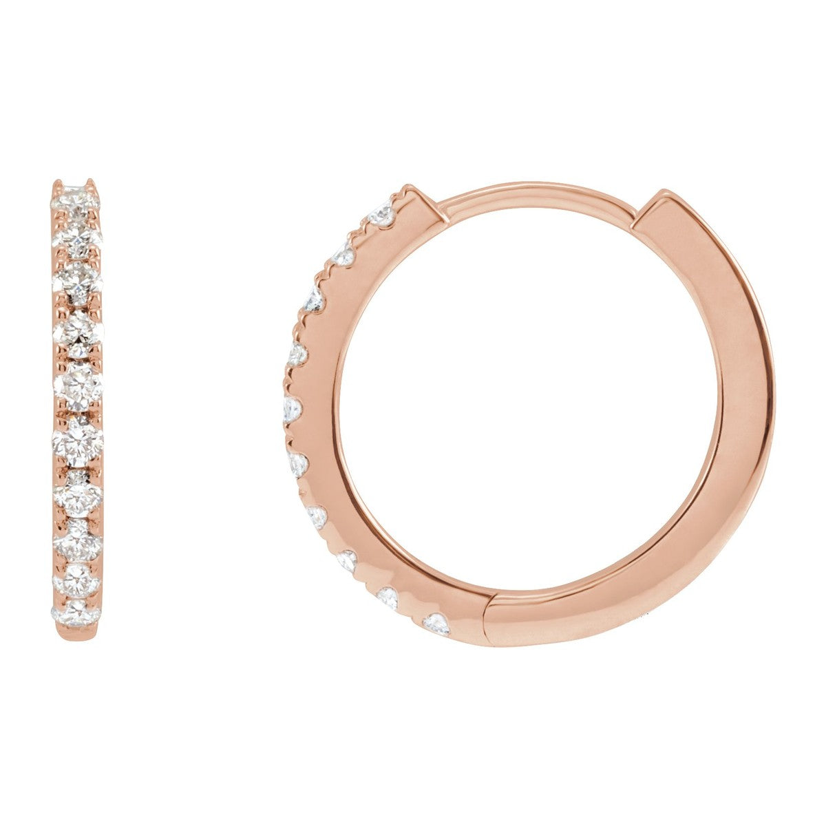 Lab-Grown Diamond Hoop Earrings