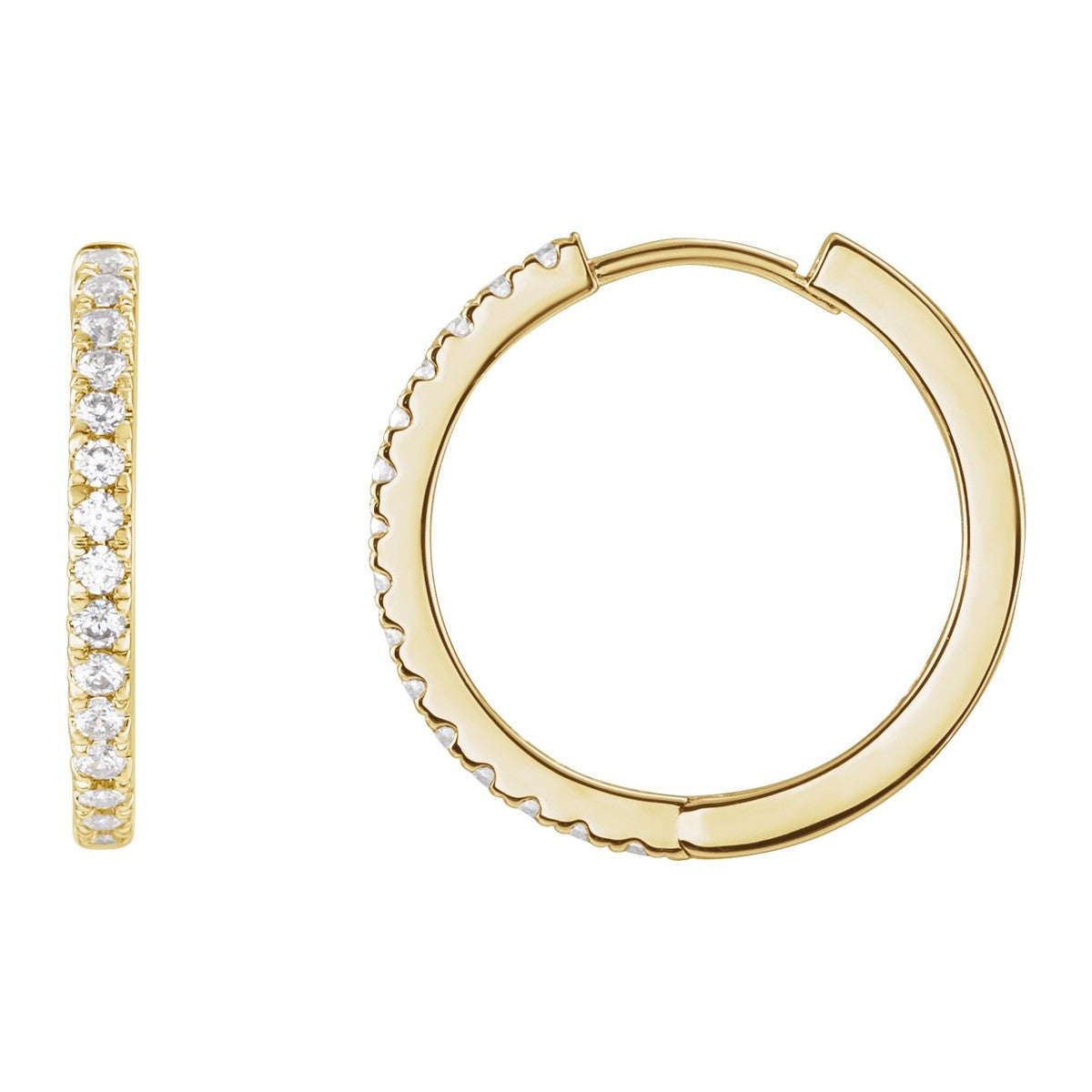 Lab-Grown Diamond Hoop Earrings