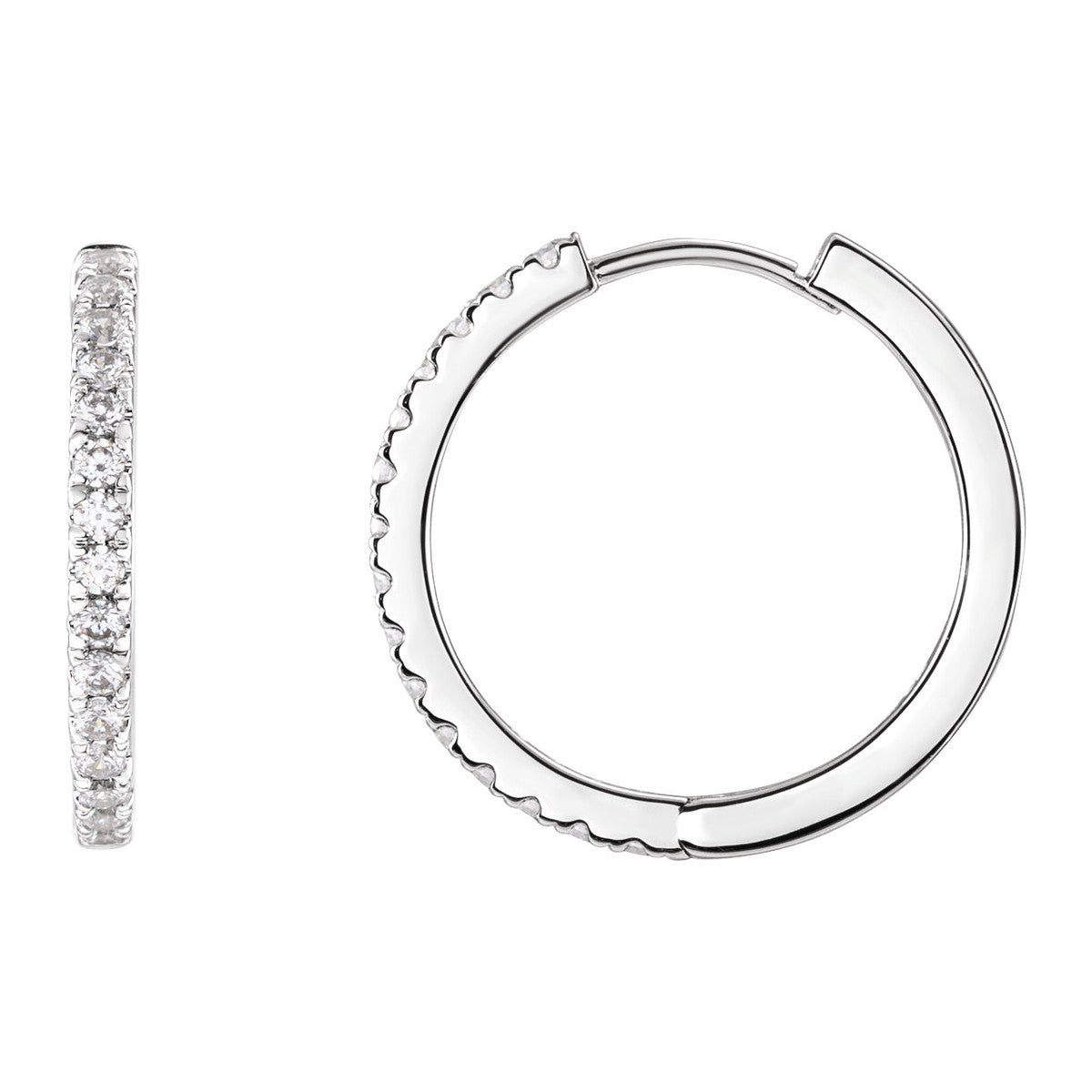 Lab-Grown Diamond Hoop Earrings