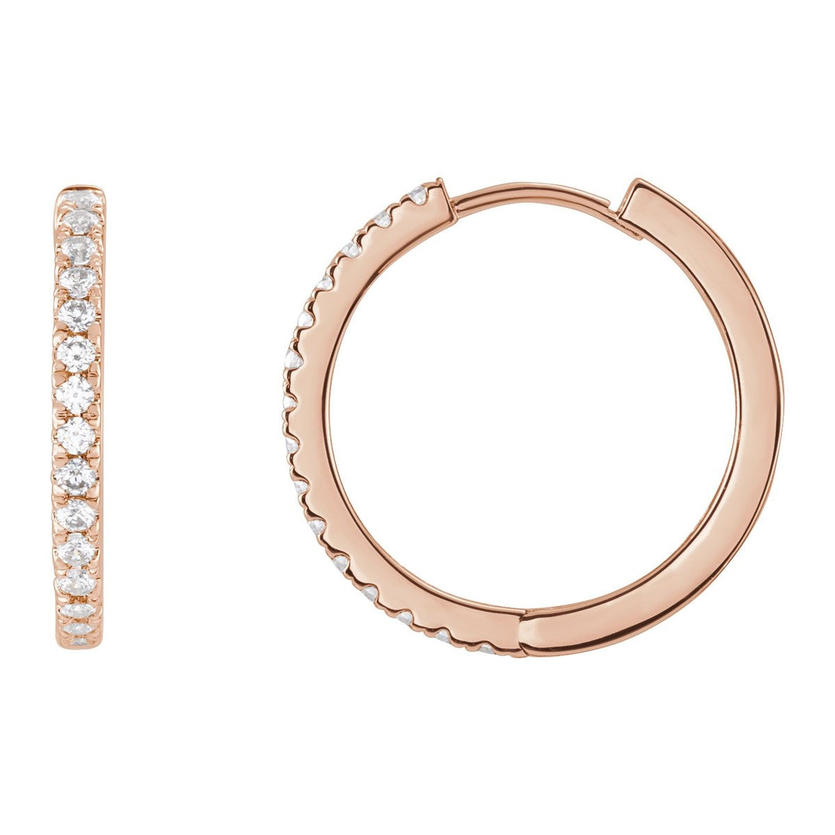 Lab-Grown Diamond Hoop Earrings