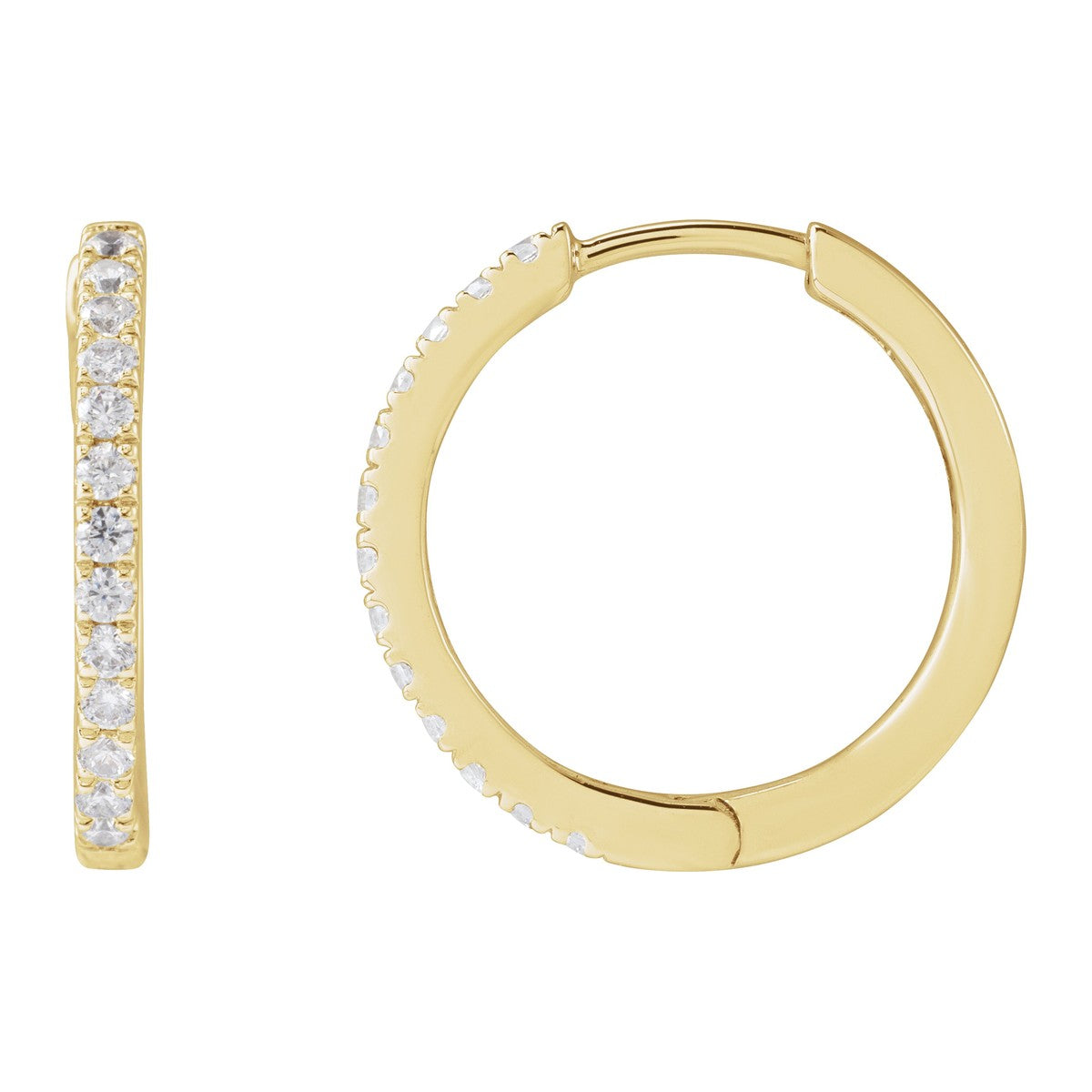 Lab-Grown Diamond Hoop Earrings