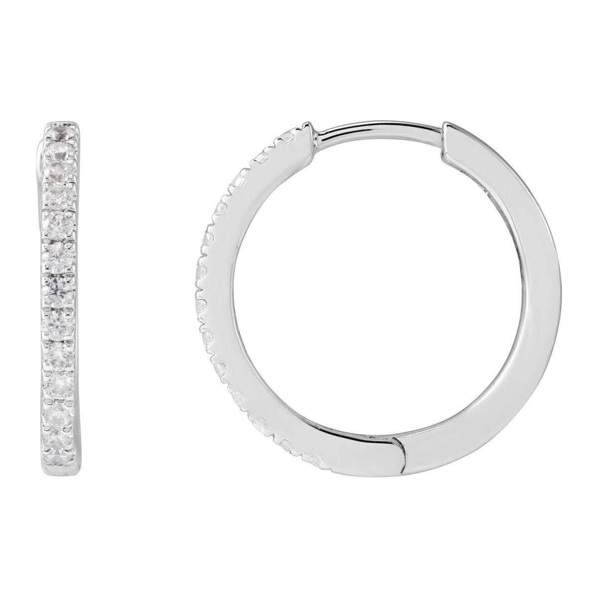 Lab-Grown Diamond Hoop Earrings