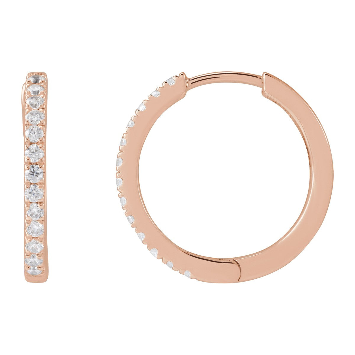 Lab-Grown Diamond Hoop Earrings