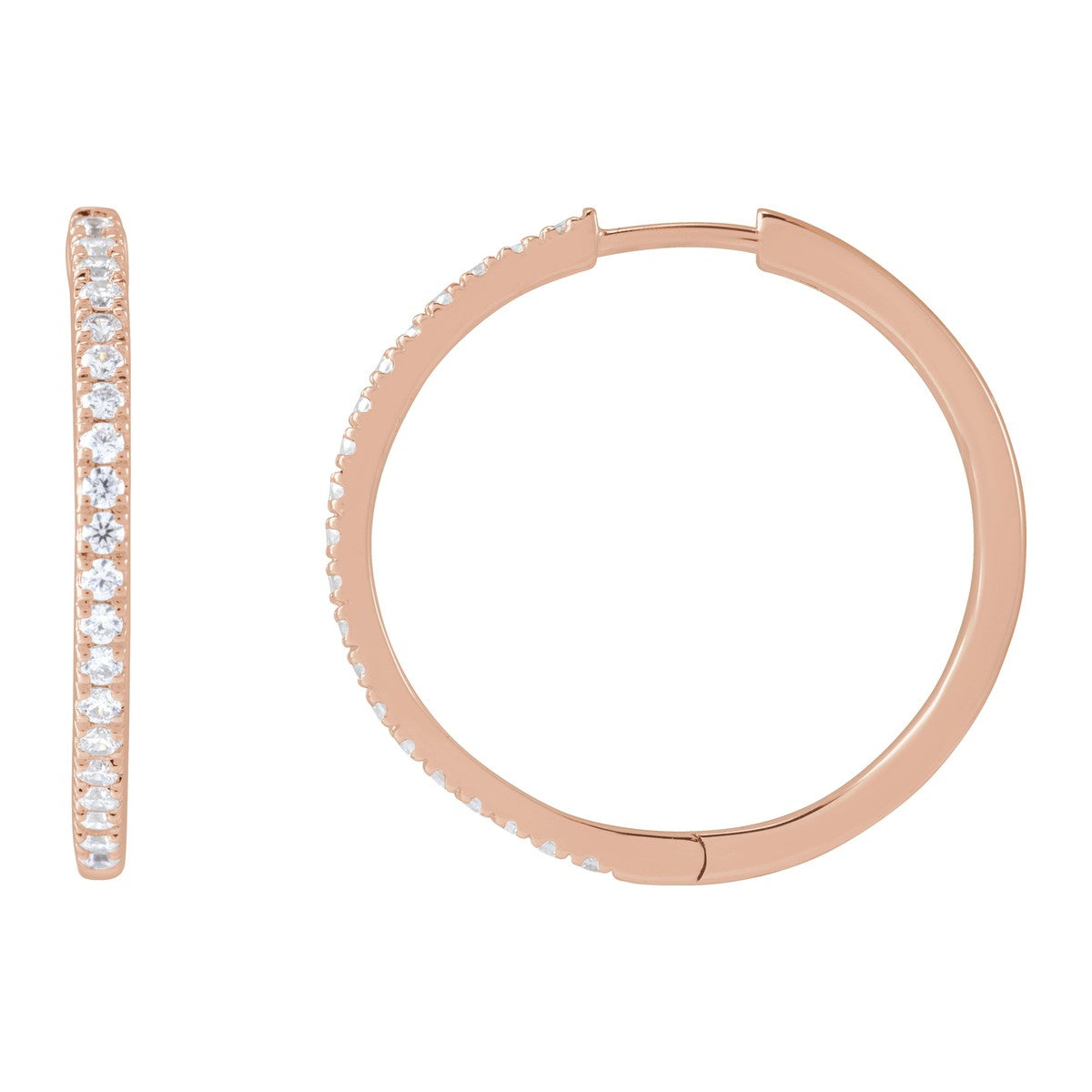 Lab-Grown Diamond Hoop Earrings