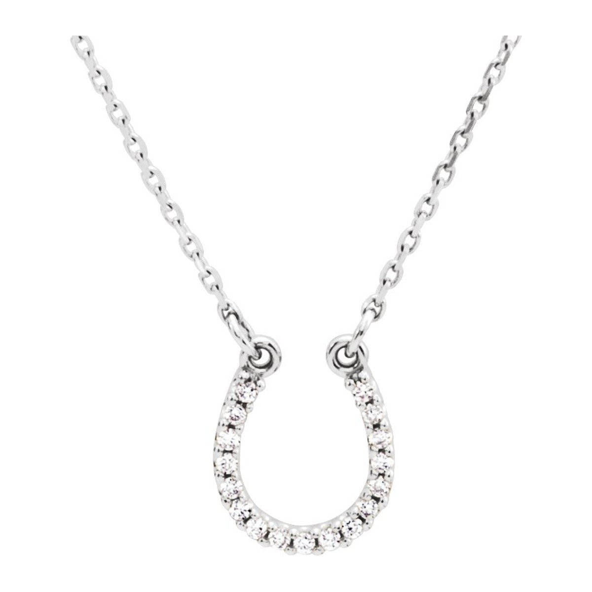 Diamond Horseshoe Necklace