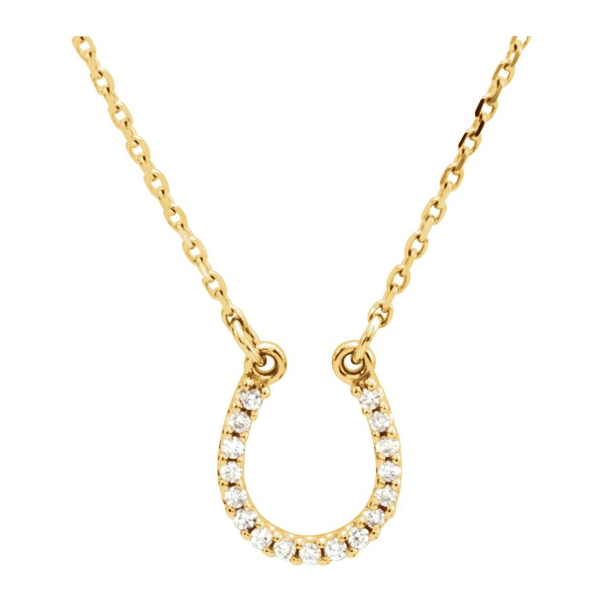 Diamond Horseshoe Necklace