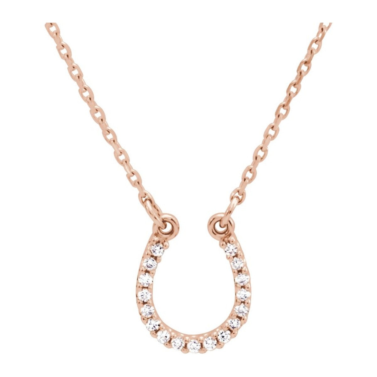 Diamond Horseshoe Necklace