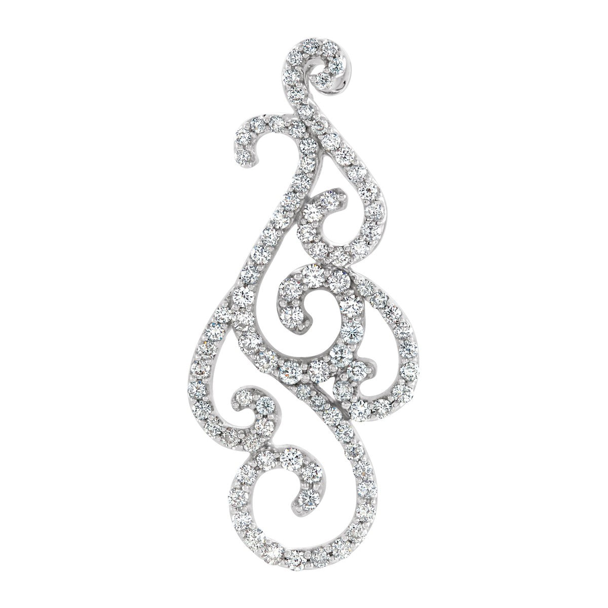 Diamond Scroll Pendant