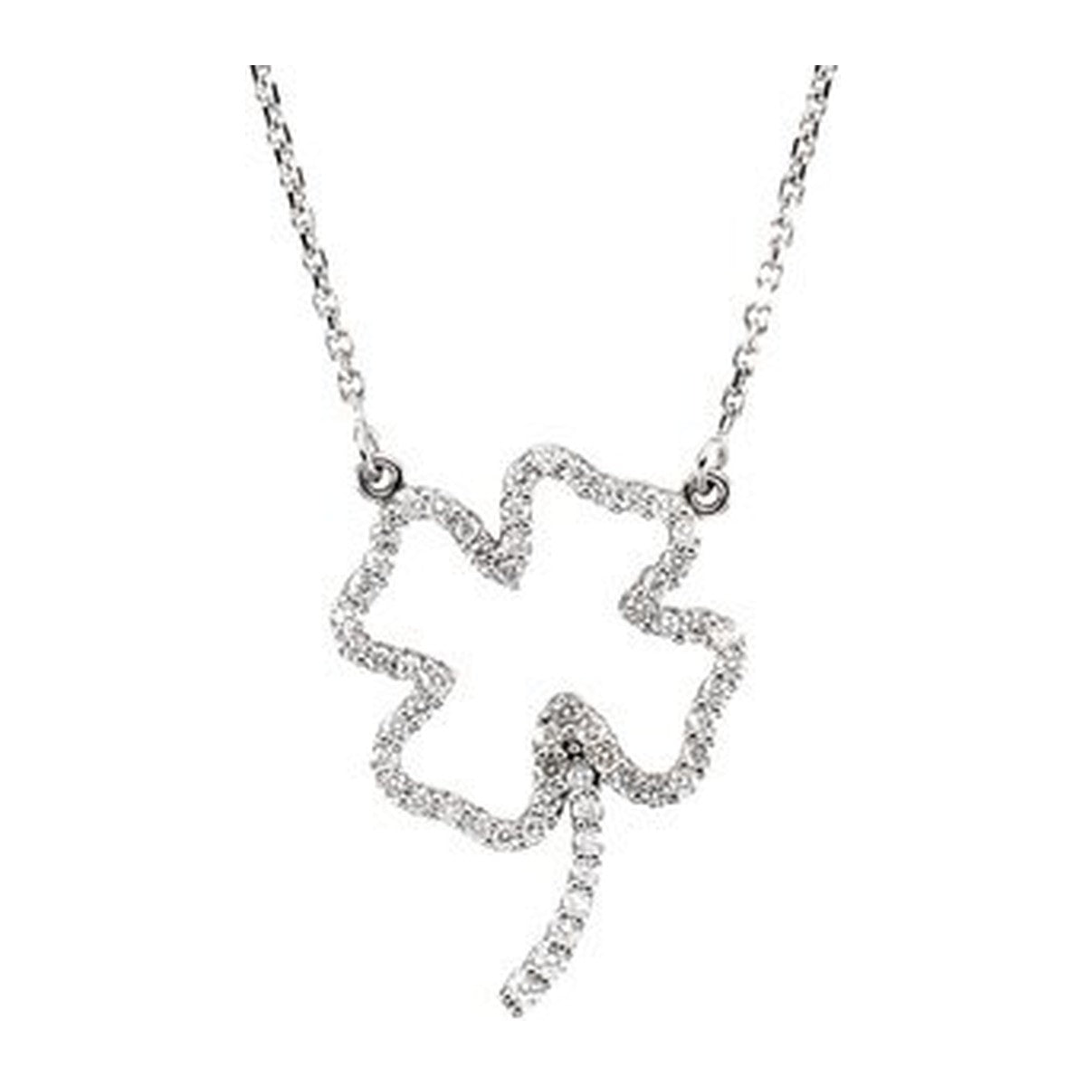 Diamond Four-Leaf Clover Necklace