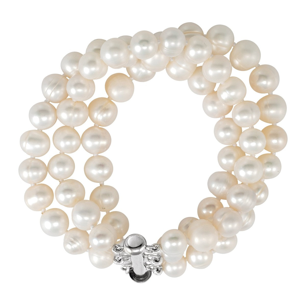Freshwater Pearl Triple-Strand Bracelet