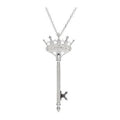 Diamond Crown Key Necklace