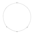Bezel-Set Diamond Station Necklace