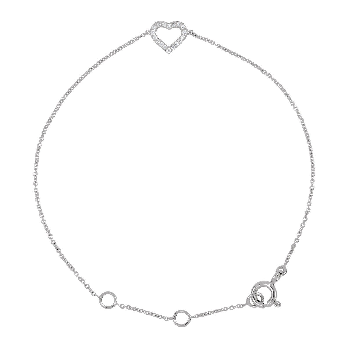 Diamond Heart Bracelet