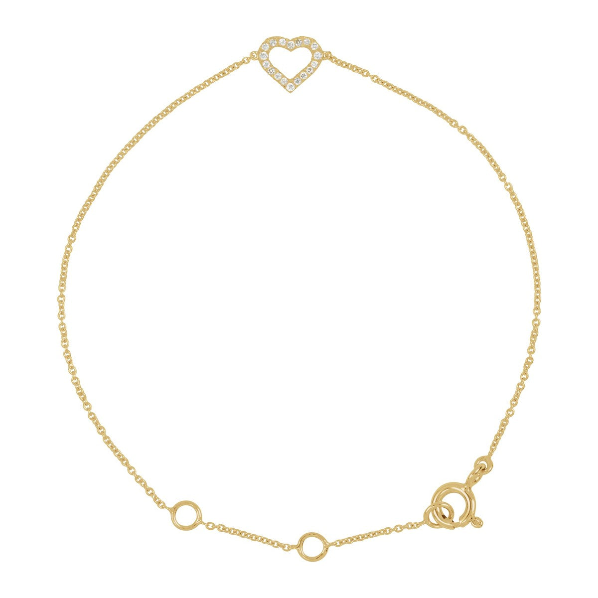 Diamond Heart Bracelet