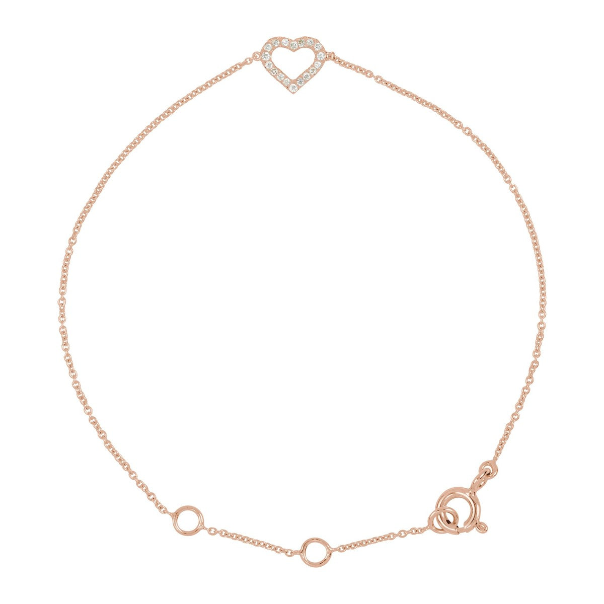Diamond Heart Bracelet