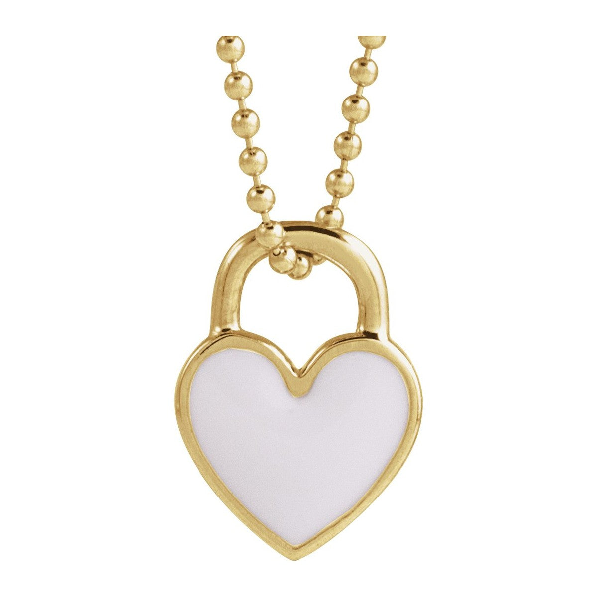 Enamel Heart Necklace