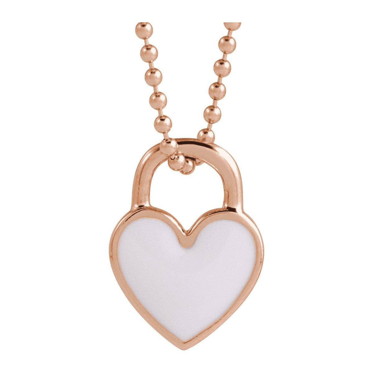 Enamel Heart Necklace