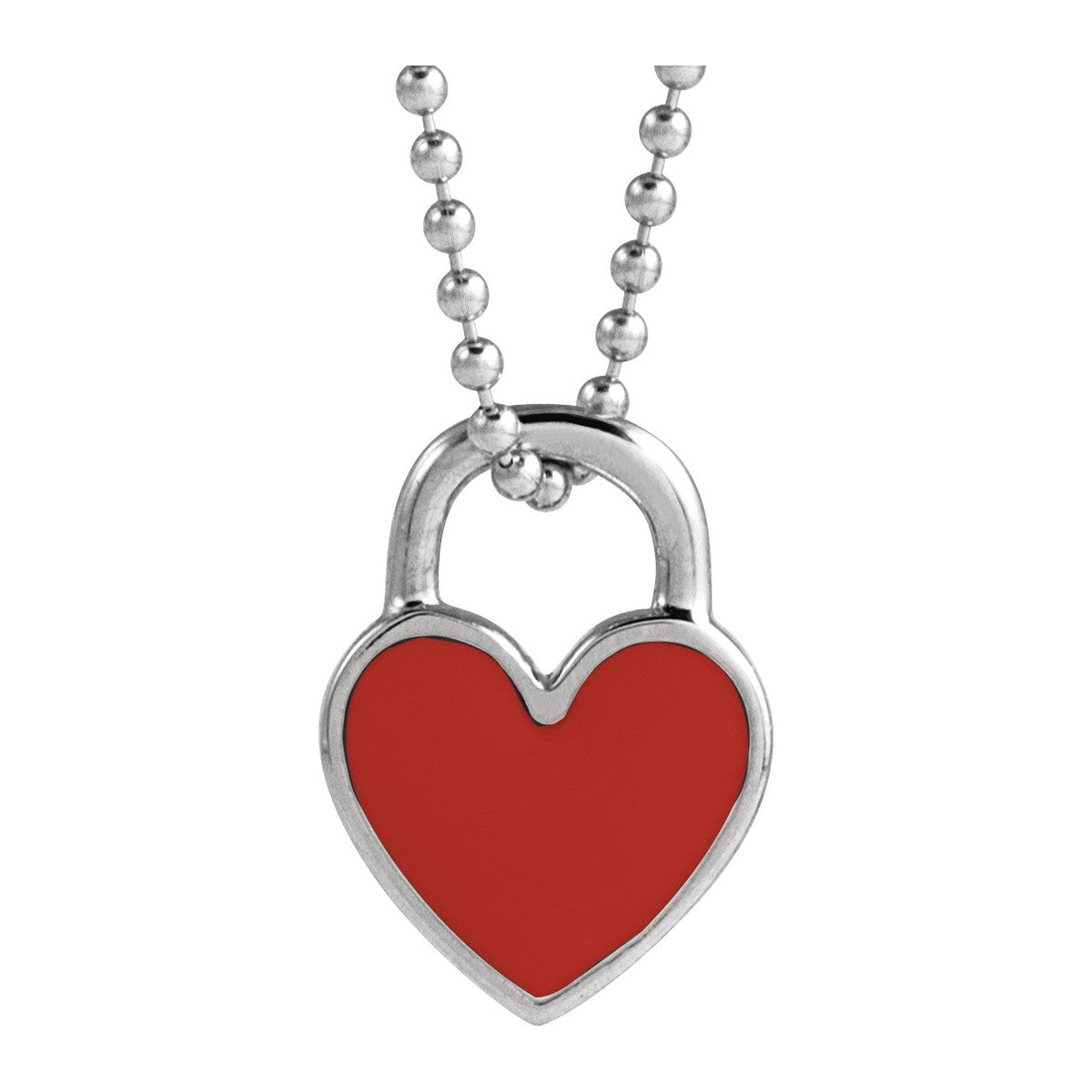 Enamel Heart Necklace