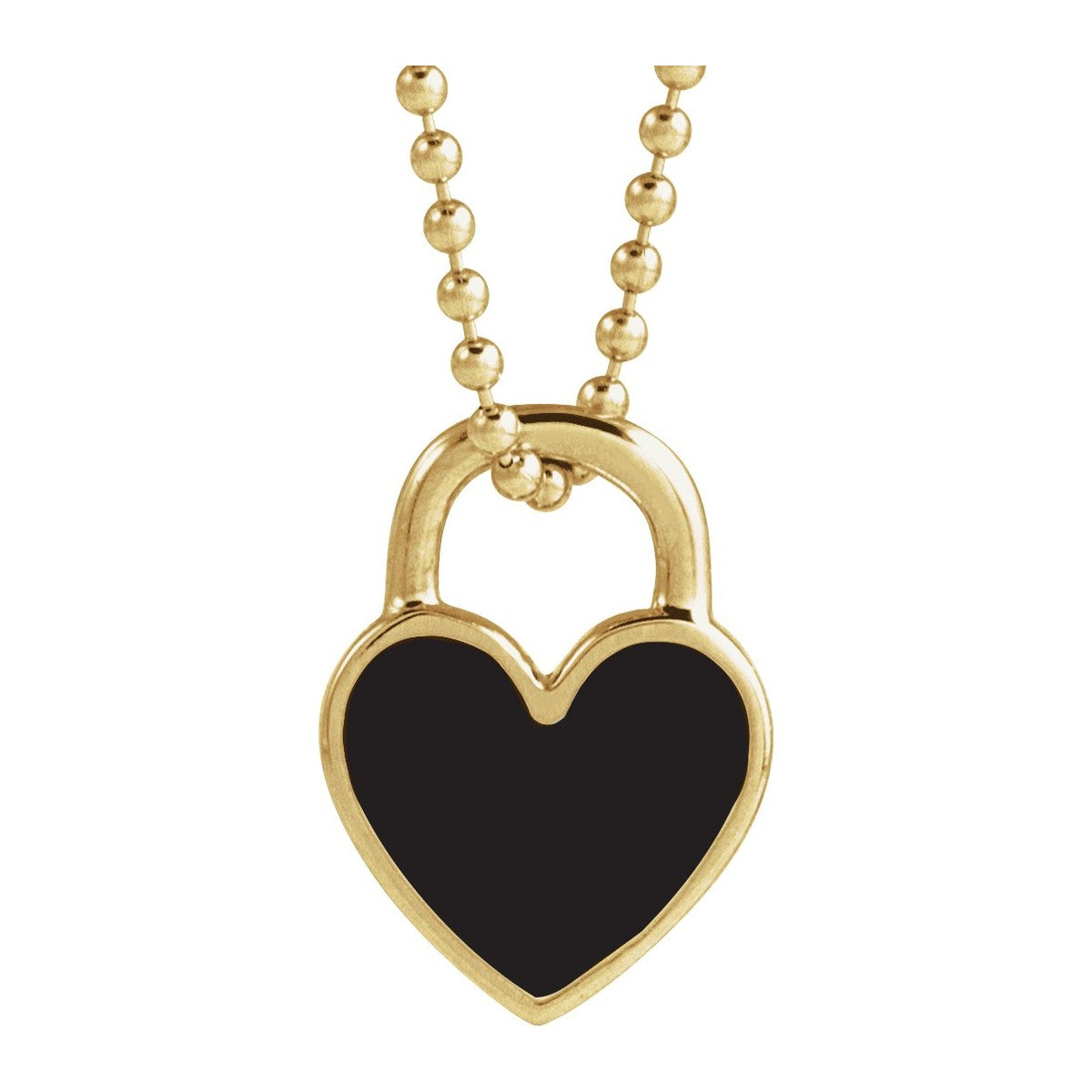 Enamel Heart Necklace