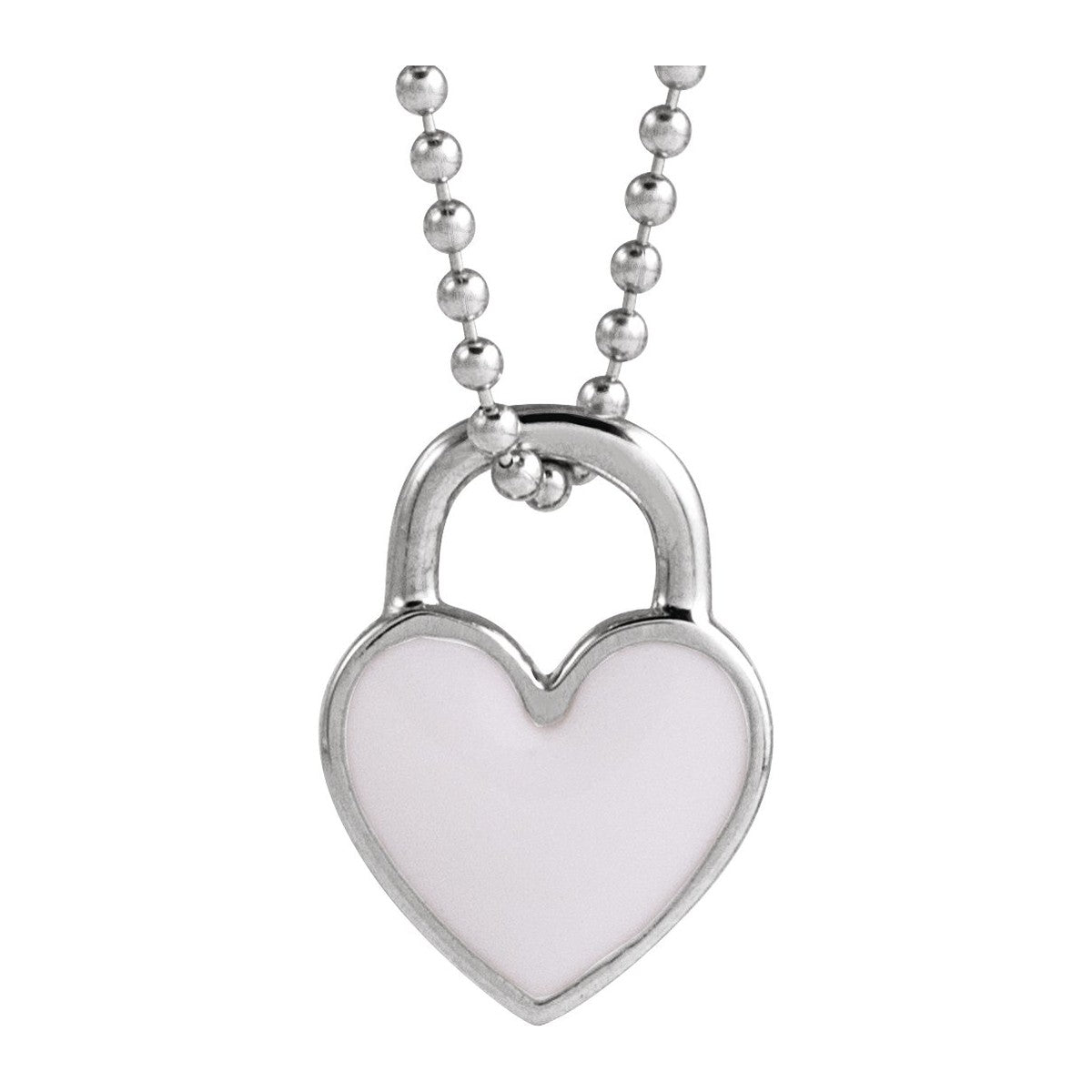 Enamel Heart Necklace