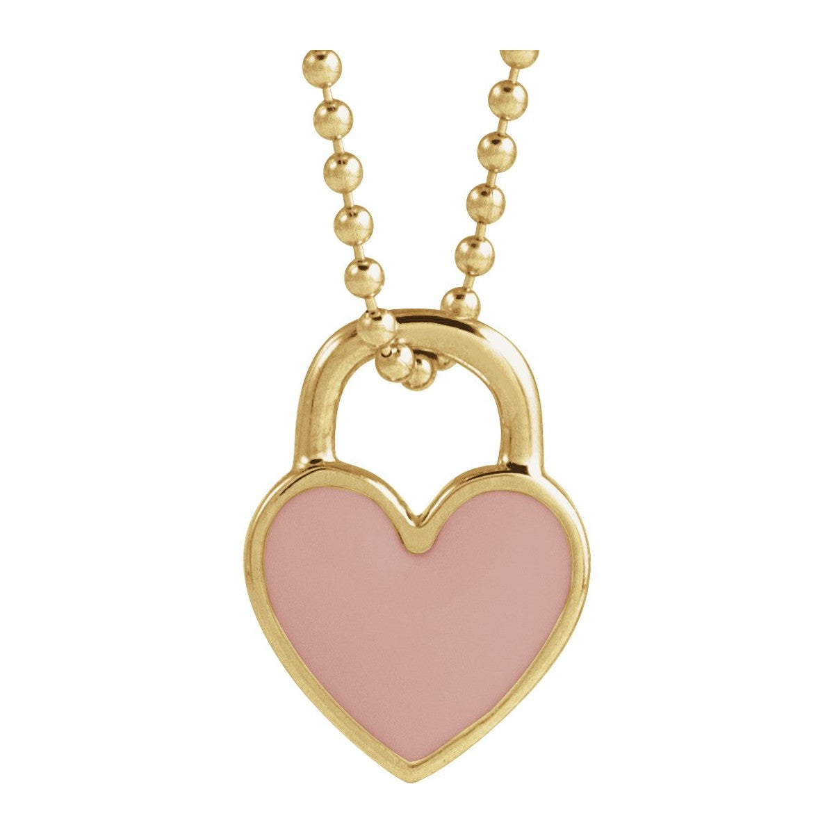 Enamel Heart Necklace