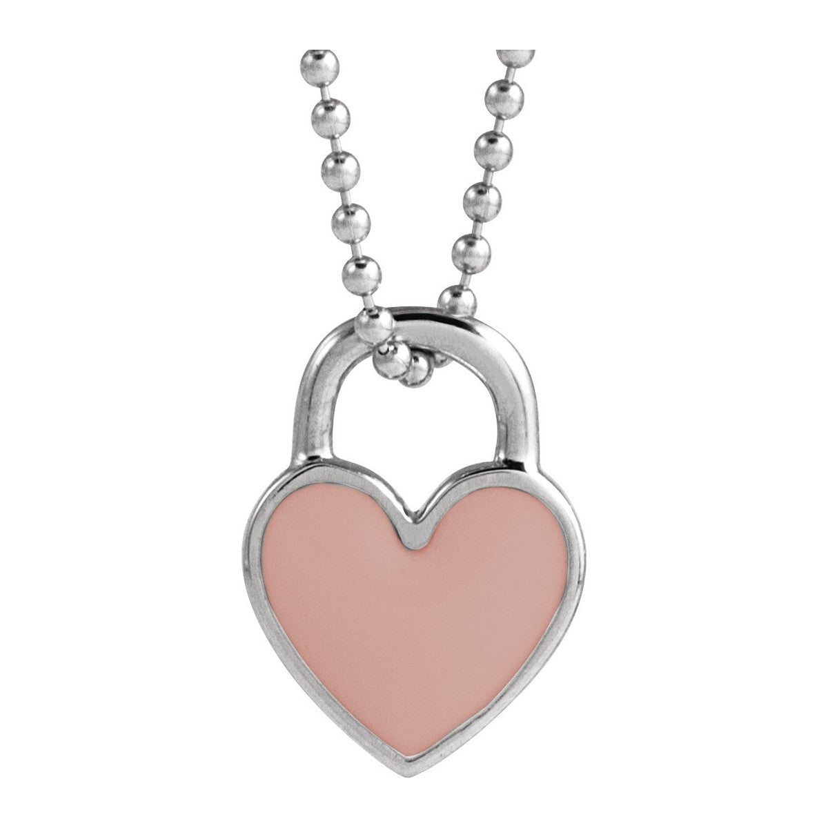 Enamel Heart Necklace