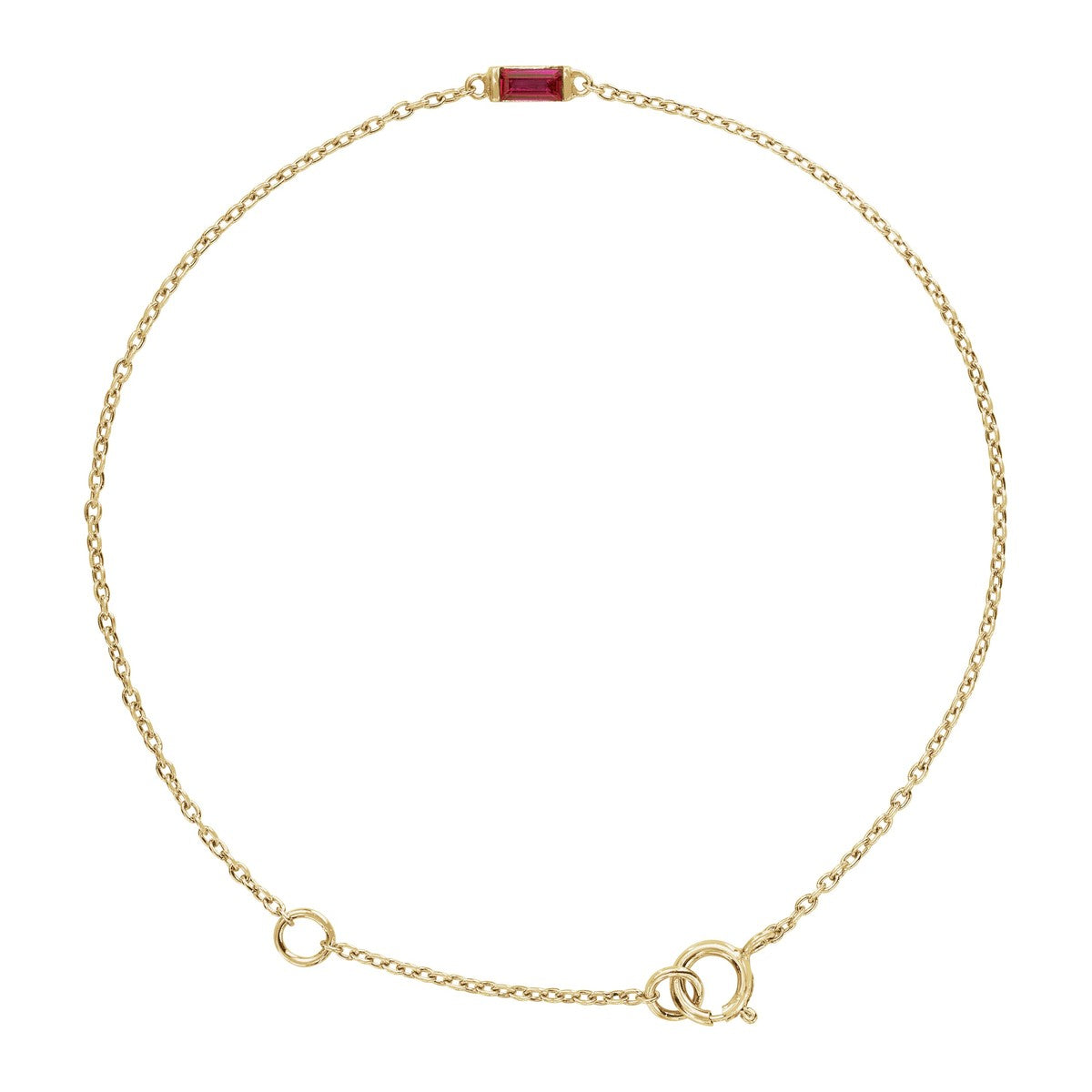 Baguette Gemstone Bracelet