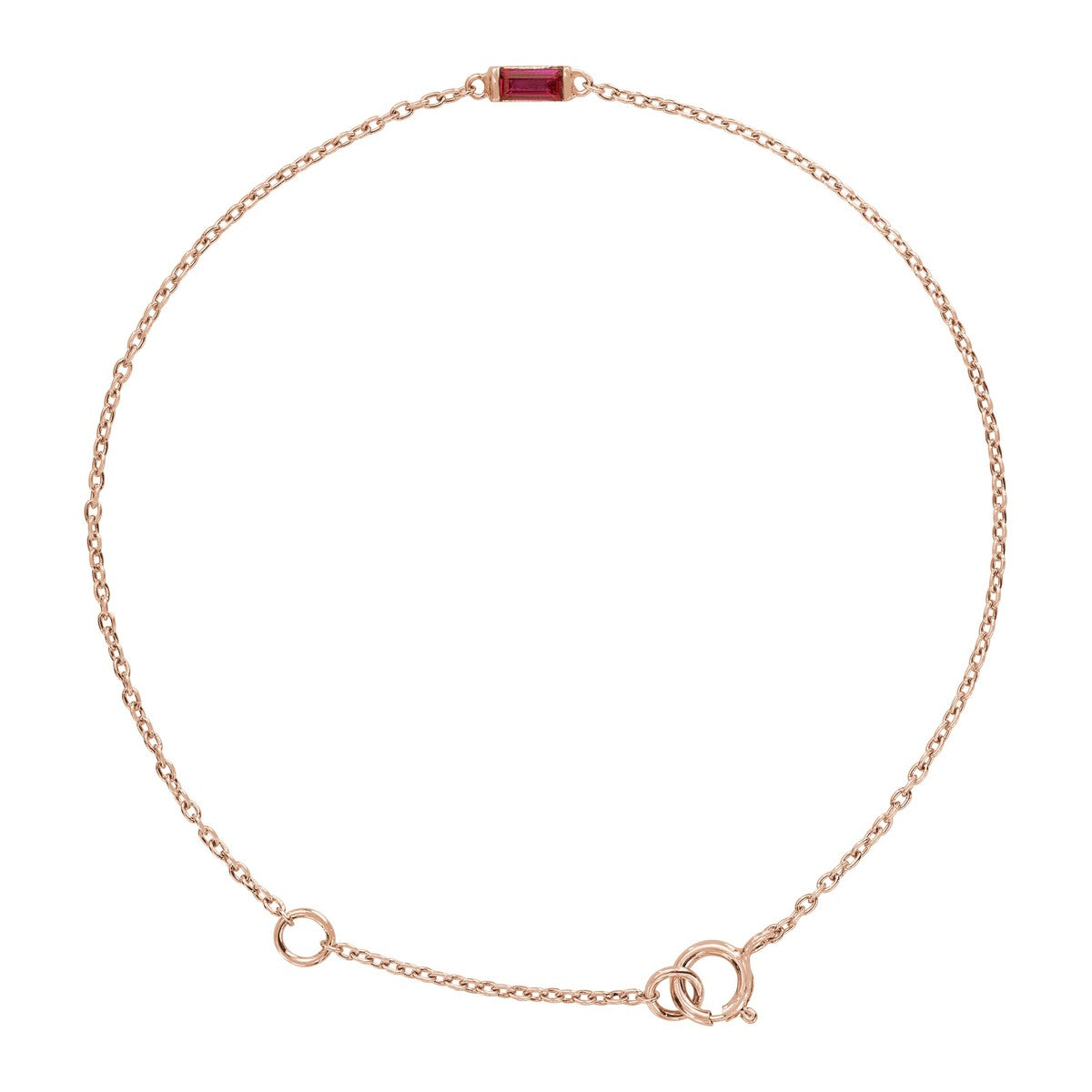 Baguette Gemstone Bracelet