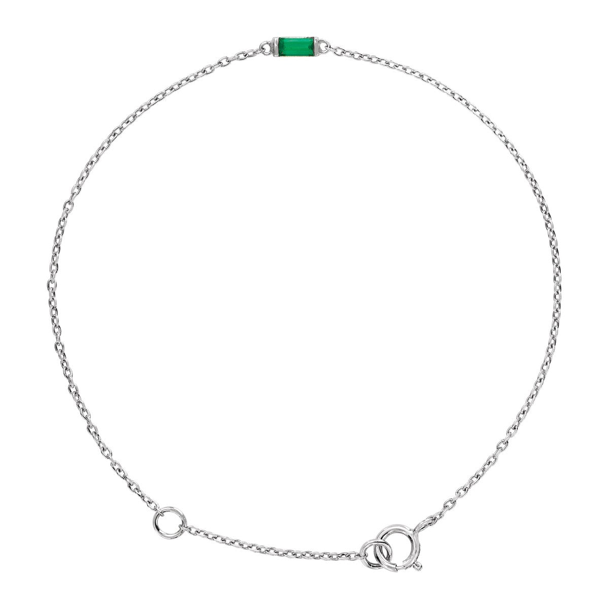 Baguette Gemstone Bracelet